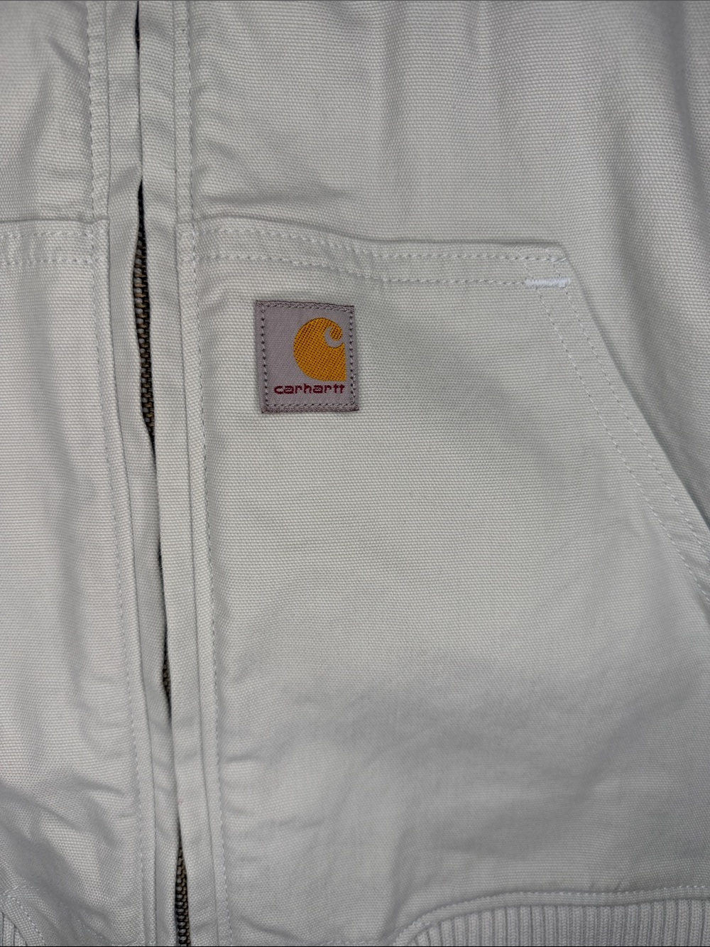 Carhartt Pale Mint Front-Zip Work Jacket - Picture 2 of 8